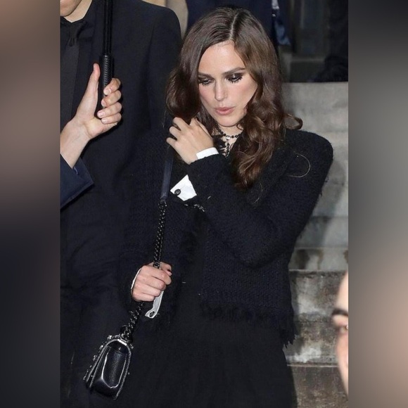 2017 Chanel Chic Black Tweed Jacket - Picture 1 of 5